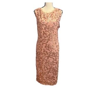 MARINA Blush Seqiun MIDI Party Dress Size 22W ✨🤩Host Pick🤩✨